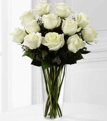 FTD's White Rose Bouquet