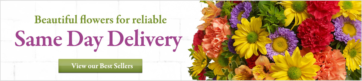 View our Best Selling flowers available for same day delivery